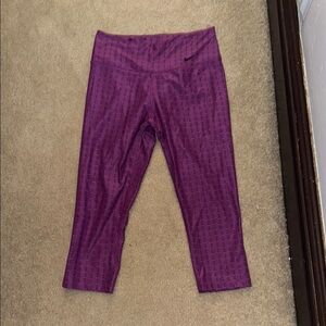 Nike Purple Athletic Capri Pants